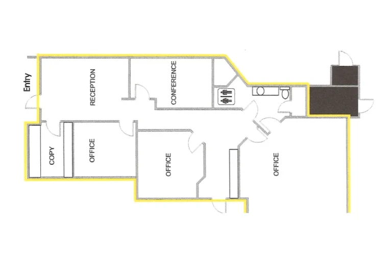 GuyCor RFG Scottsdale Office Rental Floorplan 9741 N 90th Place.