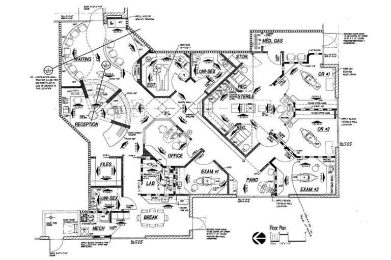 Avondale Dental / Medical Suite F104 Floorplan in Palm Desert Plaza For Lease